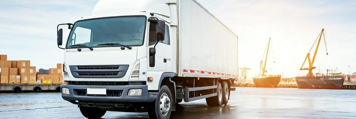moving vehicle with household goods